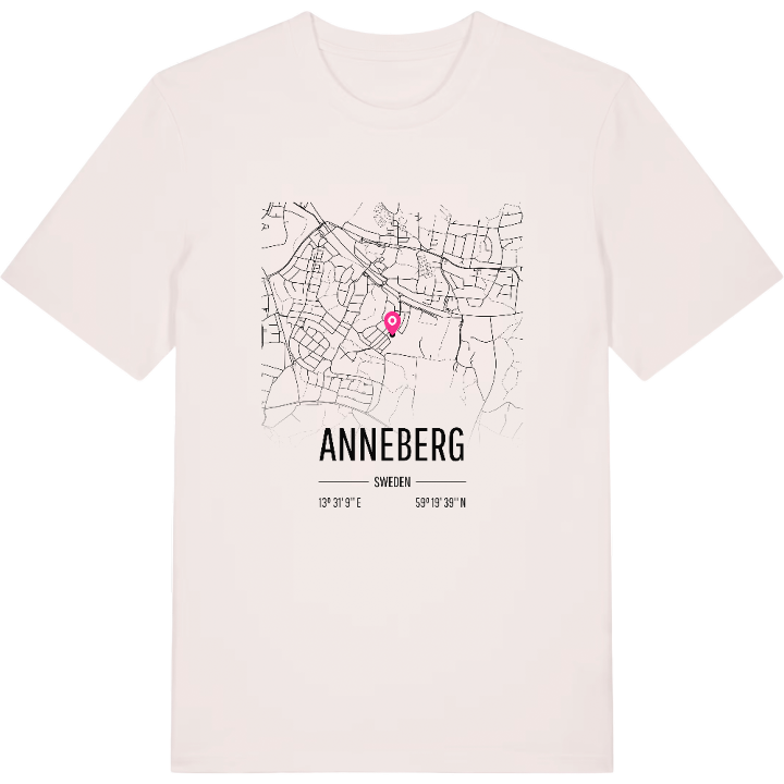 Anneberg karta t-shirt – t-shirt från PinShirt