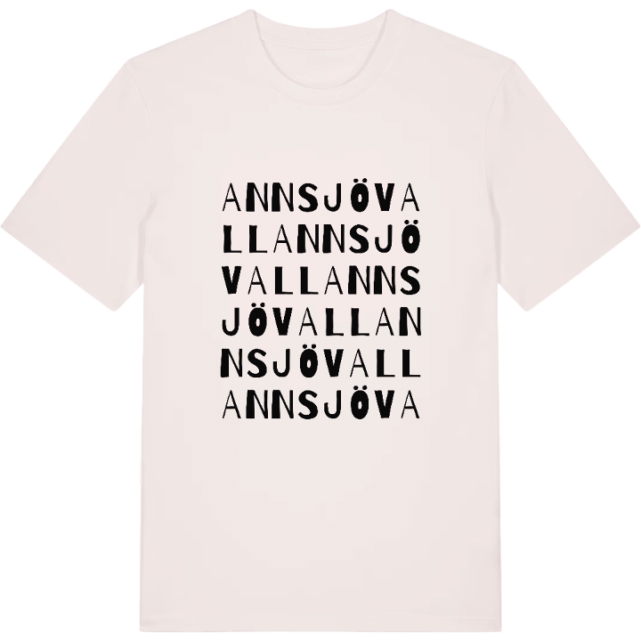 Annsjövall ordlek t-shirt – t-shirt från PinShirt