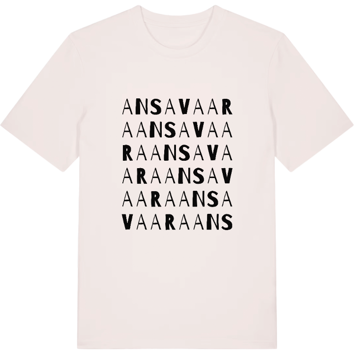 Ansavaara ordlek t-shirt – t-shirt från PinShirt