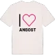 Jag älskar Ansost t-shirt stort tryck
