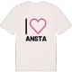 Jag älskar Ansta t-shirt stort tryck