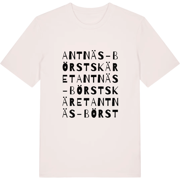 Antnäs-Börstskäret ordlek t-shirt – t-shirt från PinShirt