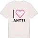 Jag älskar Antti t-shirt stort tryck
