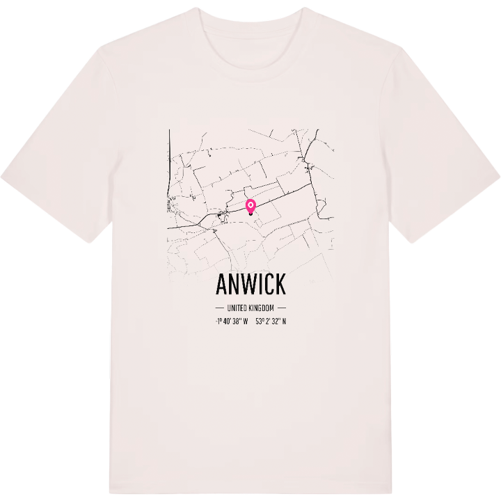 Anwick karta t-shirt – t-shirt från PinShirt