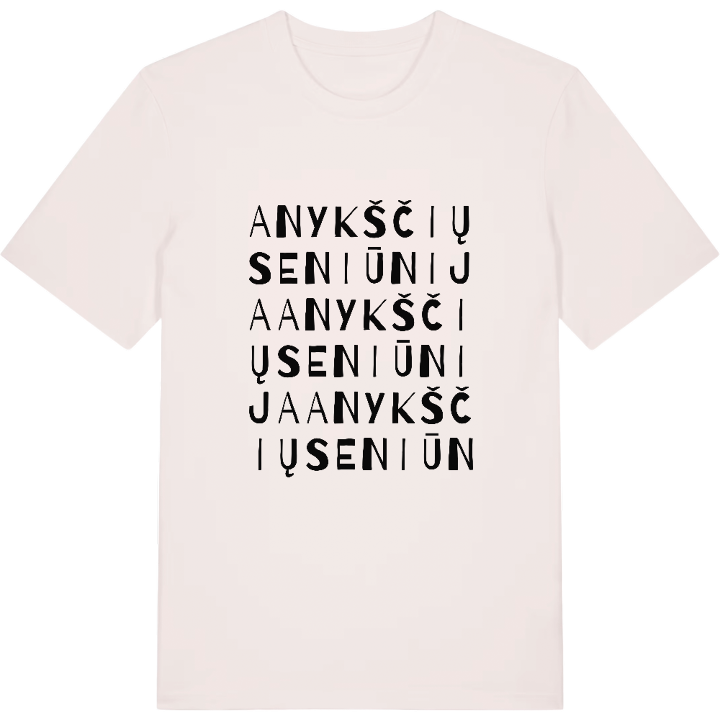 Anykščių seniūnija ordlek t-shirt – t-shirt från PinShirt