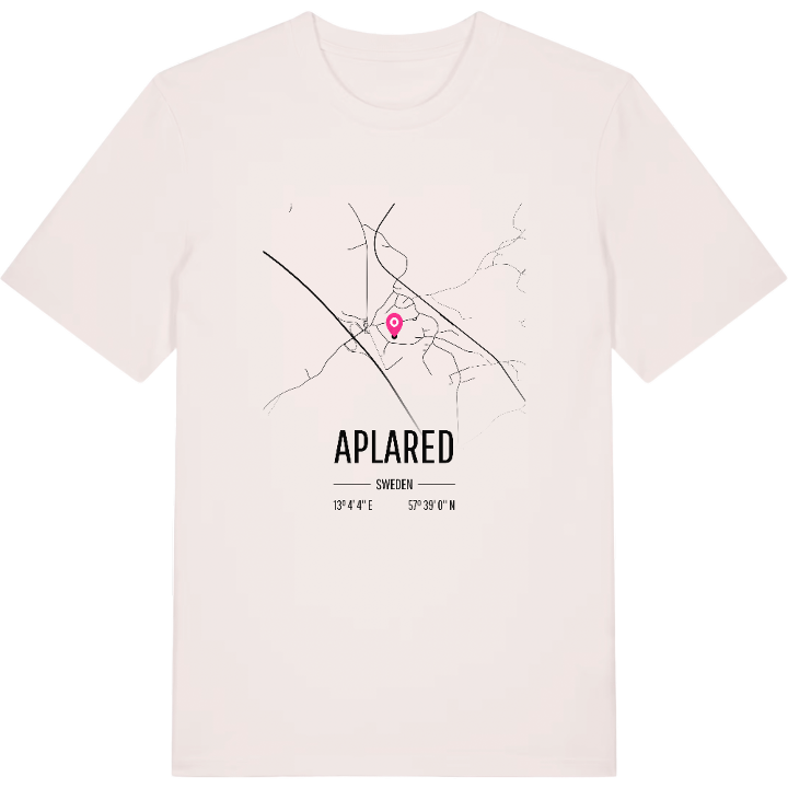 Aplared karta t-shirt – t-shirt från PinShirt