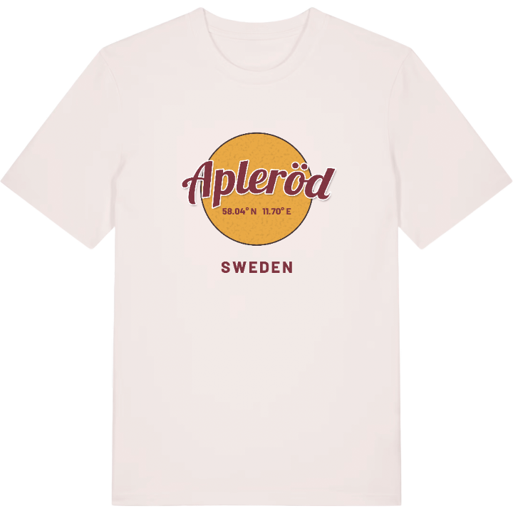 Apleröd cirkel t-shirt – t-shirt från PinShirt