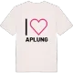 Jag älskar Aplung t-shirt stort tryck