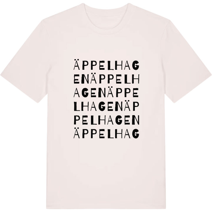 Äppelhagen ordlek t-shirt – t-shirt från PinShirt