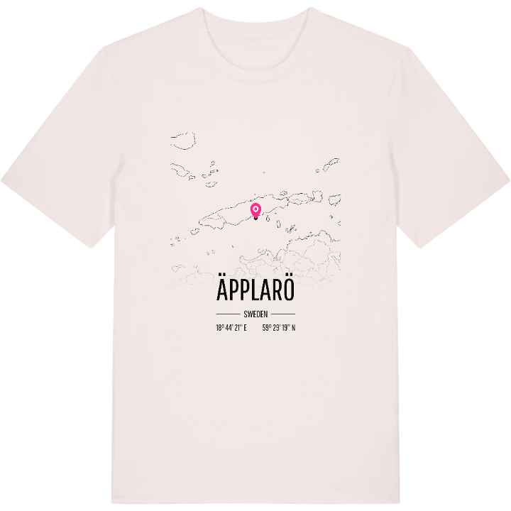 Äpplarö karta t-shirt – t-shirt från PinShirt