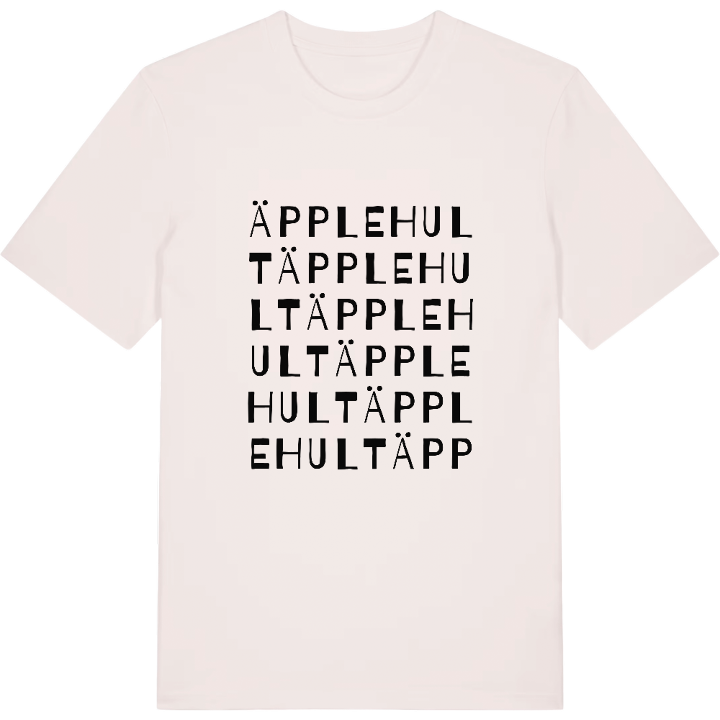 Äpplehult ordlek t-shirt – t-shirt från PinShirt