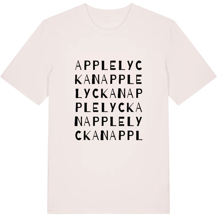 Applelyckan ordlek t-shirt – t-shirt från PinShirt