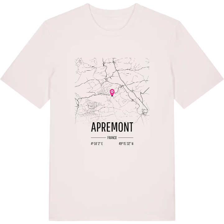 Apremont karta t-shirt – t-shirt från PinShirt