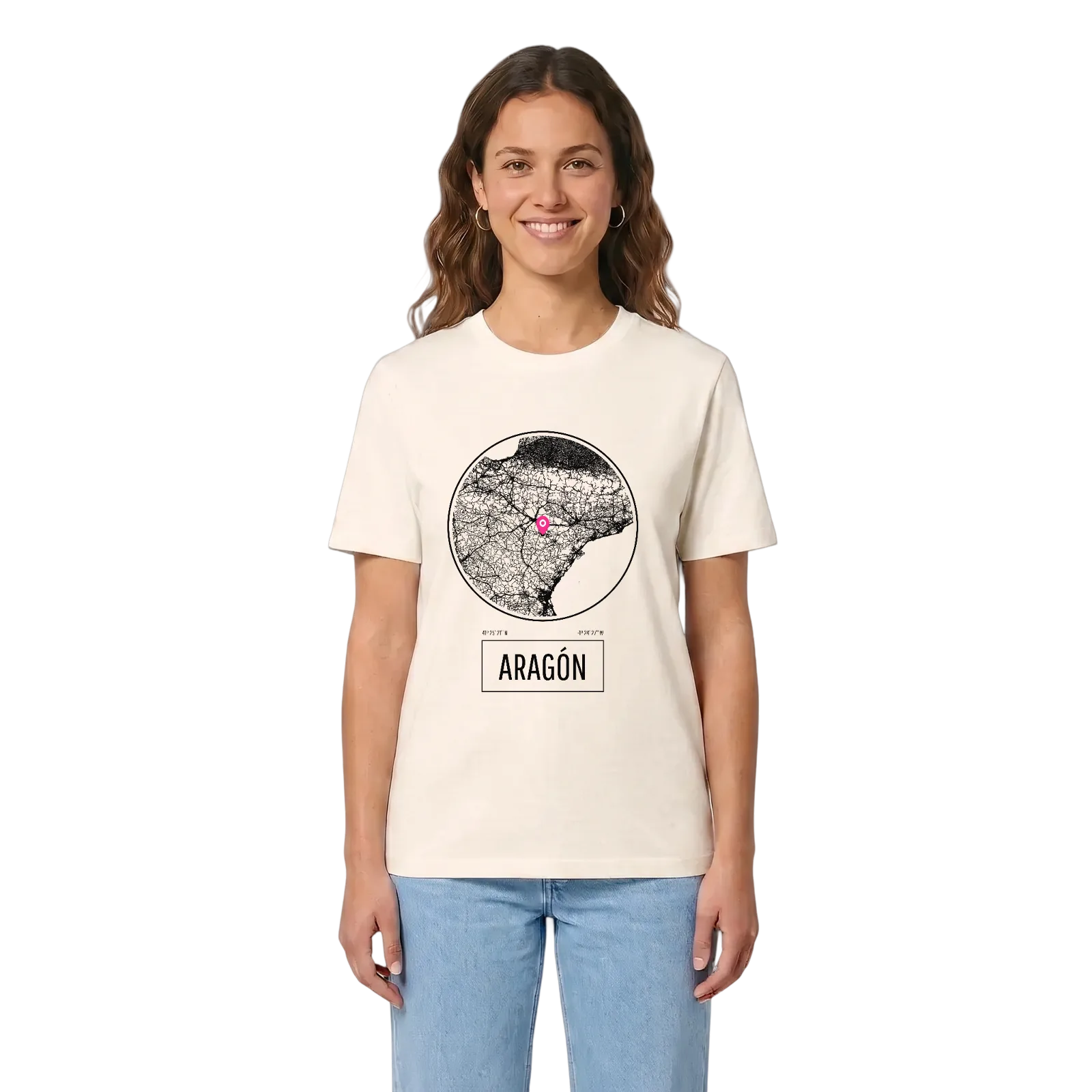 Aragón t-shirt – Vintage White, i miljö