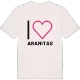 Jag älskar Aranitas t-shirt stort tryck