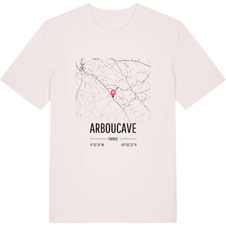Arboucave karta t-shirt – t-shirt från PinShirt