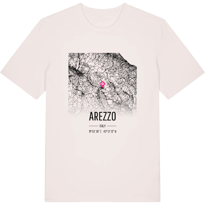 Arezzo karta t-shirt – t-shirt från PinShirt