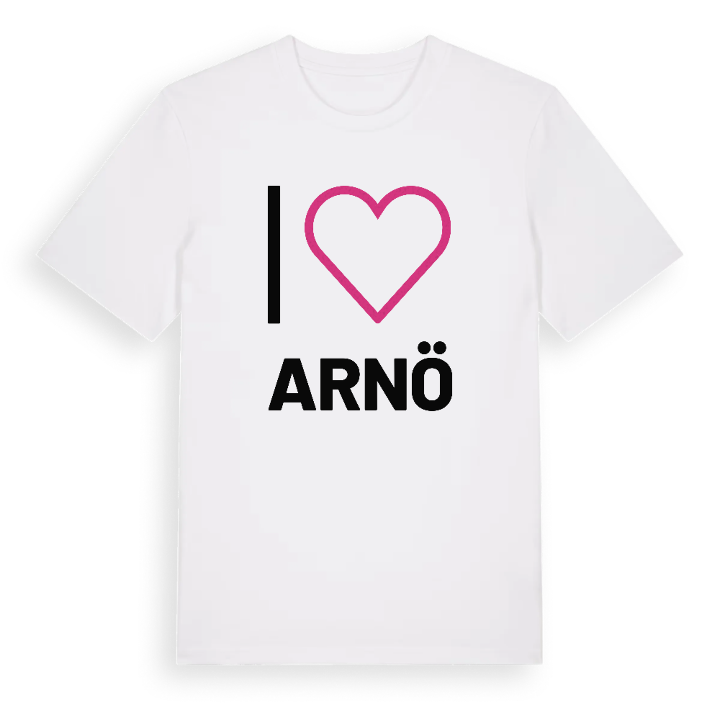 Jag älskar Arnö t-shirt stort tryck – t-shirt från PinShirt