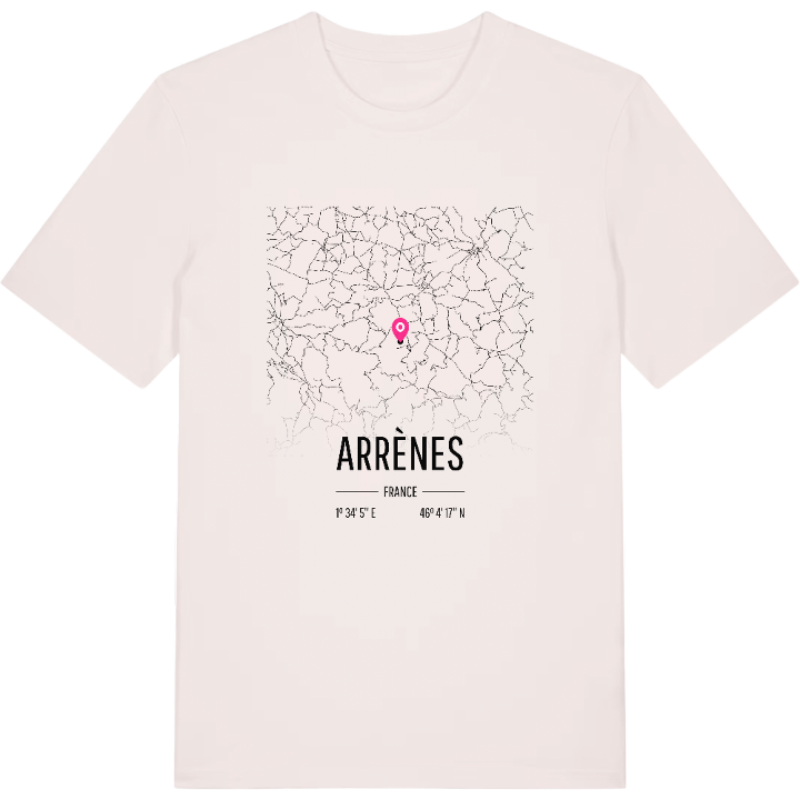 Arrènes karta t-shirt – t-shirt från PinShirt