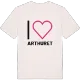 Jag älskar Arthuret t-shirt stort tryck