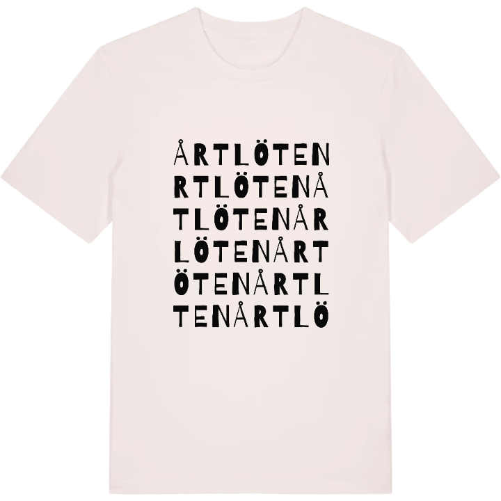 Årtlöten ordlek t-shirt – t-shirt från PinShirt