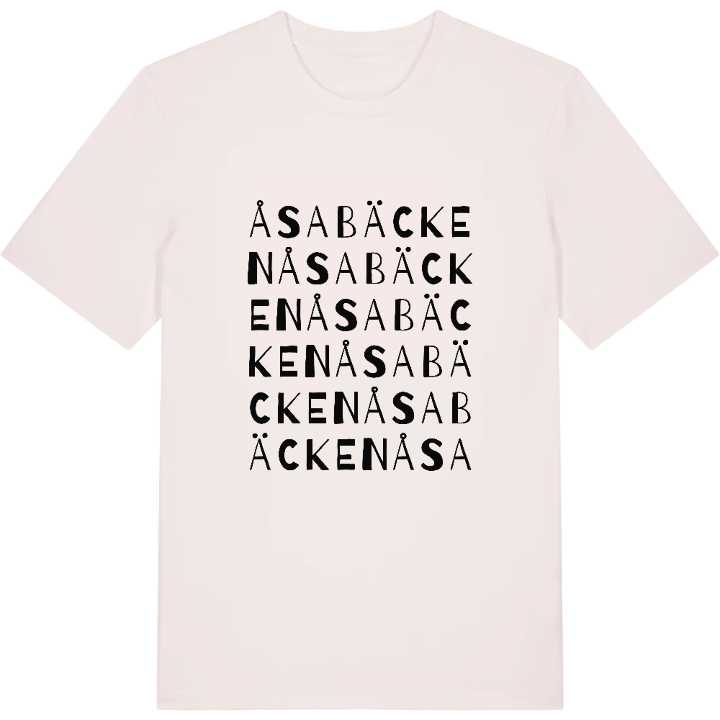 Åsabäcken ordlek t-shirt – t-shirt från PinShirt