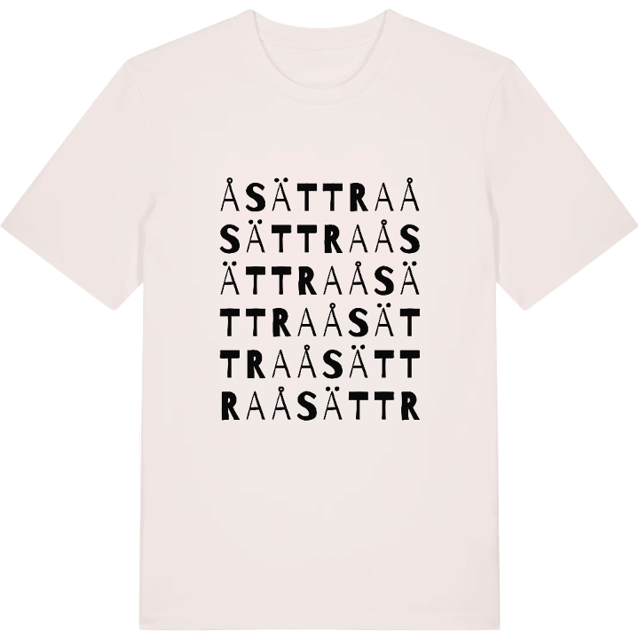 Åsättra ordlek t-shirt – t-shirt från PinShirt