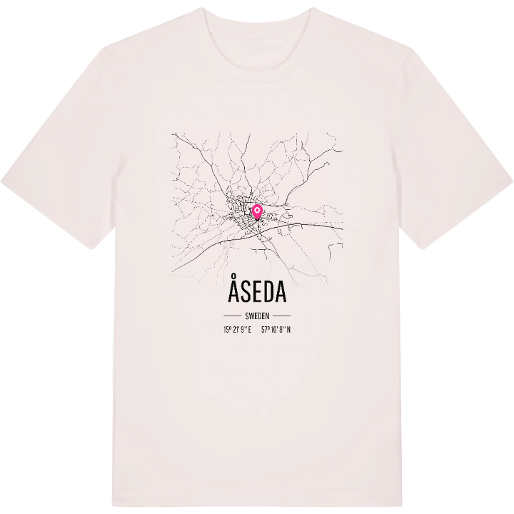 Åseda karta t-shirt – t-shirt från PinShirt