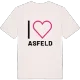 Jag älskar Asfeld t-shirt stort tryck