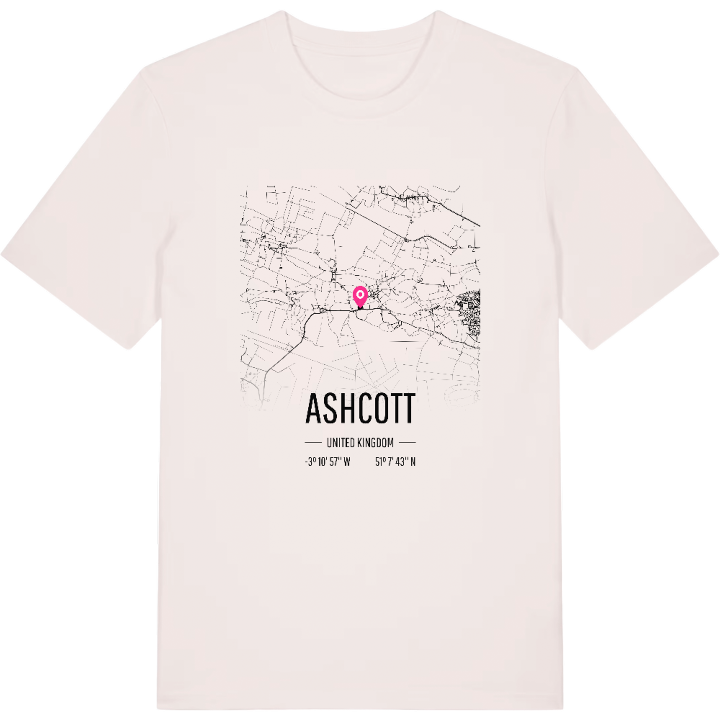Ashcott karta t-shirt – t-shirt från PinShirt
