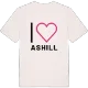 Jag älskar Ashill t-shirt stort tryck