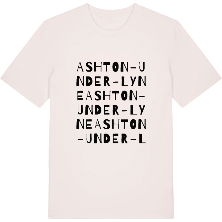 Ashton-under-Lyne ordlek t-shirt – t-shirt från PinShirt