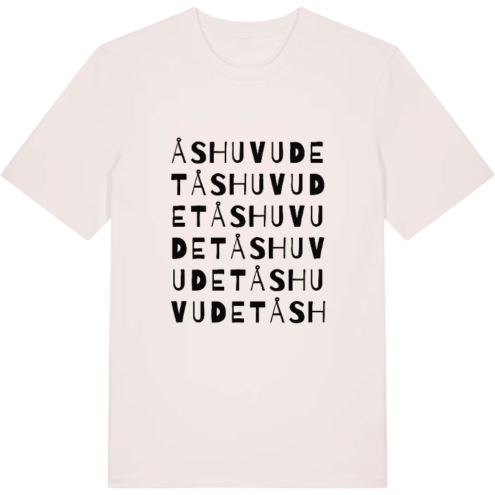 Åshuvudet ordlek t-shirt – t-shirt från PinShirt