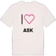 Jag älskar Ask t-shirt stort tryck
