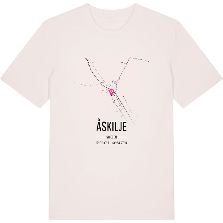 Åskilje karta t-shirt – t-shirt från PinShirt