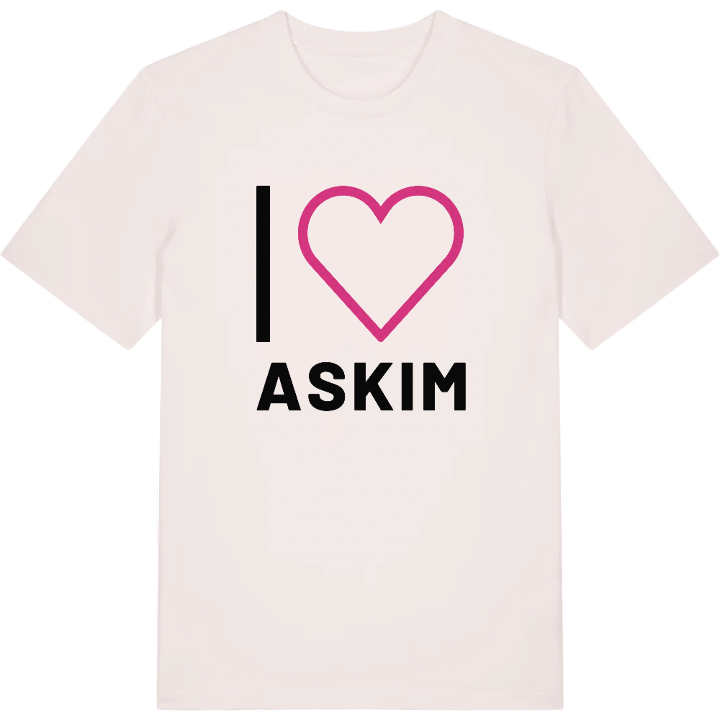Jag älskar Askim t-shirt stort tryck – t-shirt från PinShirt