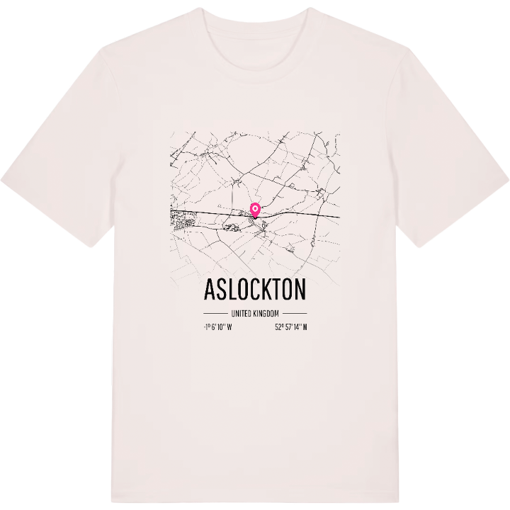Aslockton karta t-shirt – t-shirt från PinShirt