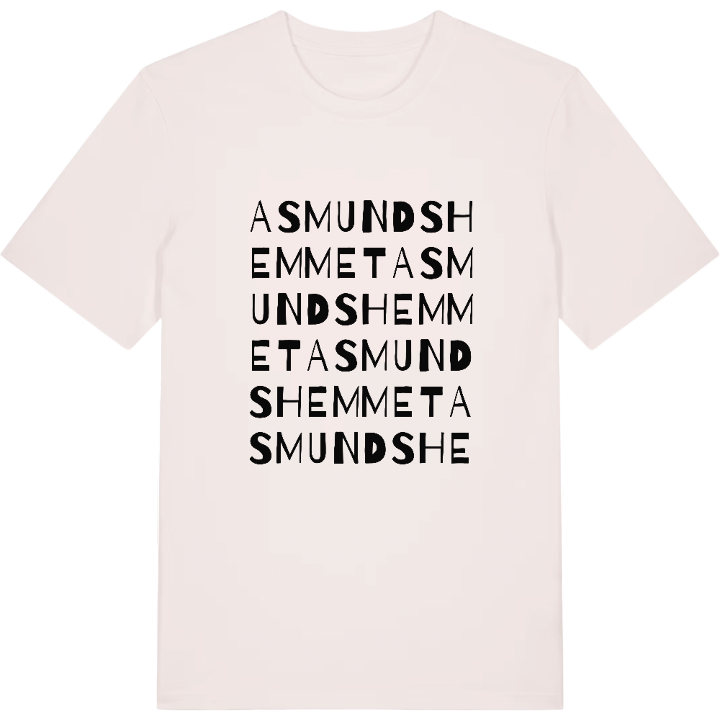 Asmundshemmet ordlek t-shirt – t-shirt från PinShirt