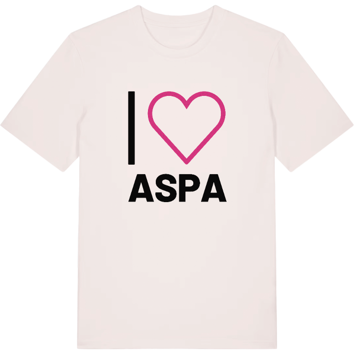 Jag älskar Aspa t-shirt stort tryck – t-shirt från PinShirt