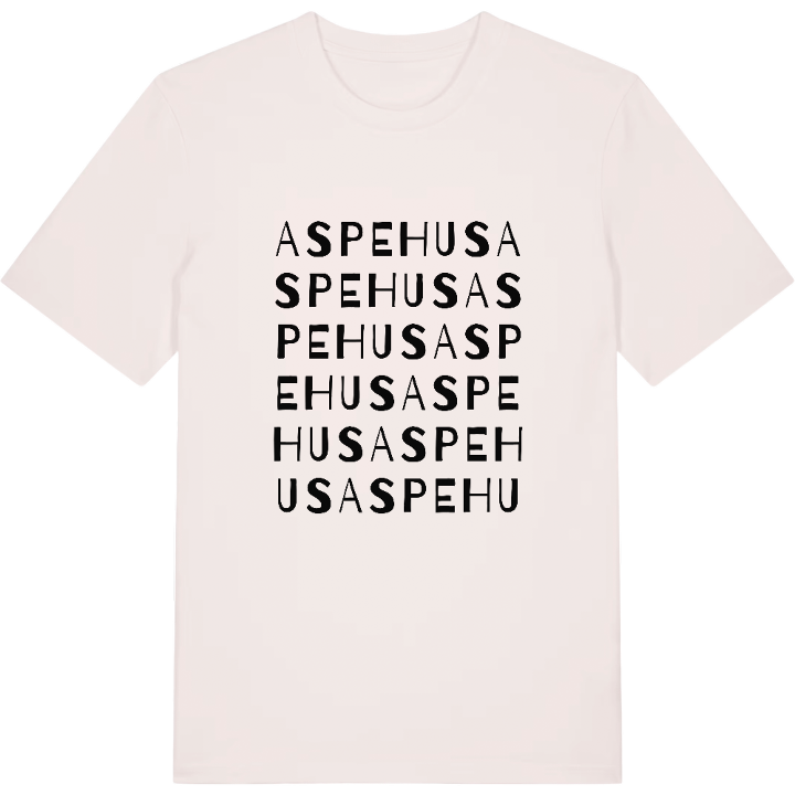 Aspehus ordlek t-shirt – t-shirt från PinShirt