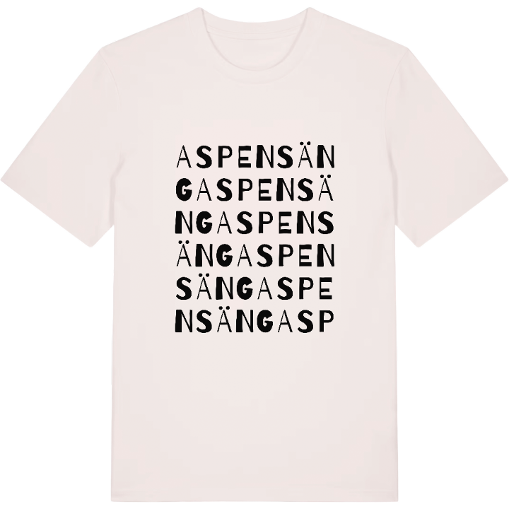 Aspensäng ordlek t-shirt – t-shirt från PinShirt