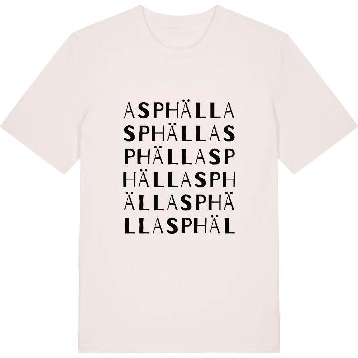 Asphäll ordlek t-shirt – t-shirt från PinShirt