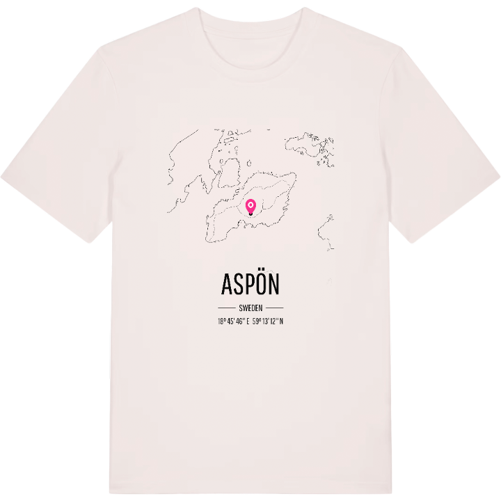 Aspön karta t-shirt – t-shirt från PinShirt