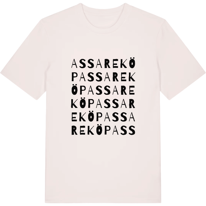 Assareköp ordlek t-shirt – t-shirt från PinShirt