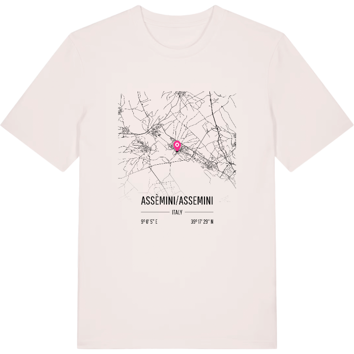 Assèmini/Assemini karta t-shirt – t-shirt från PinShirt