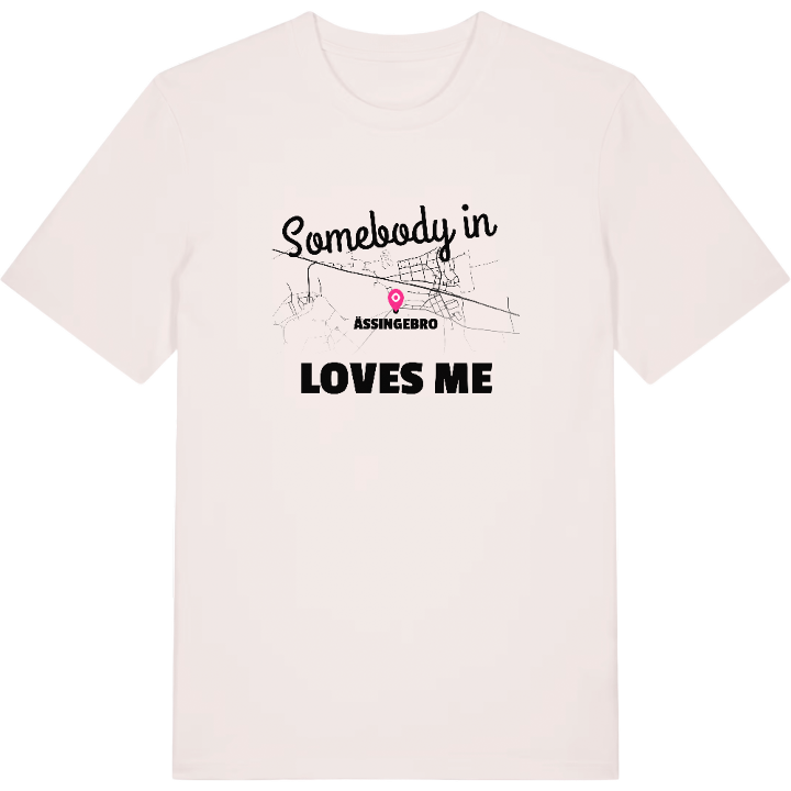 Någon i Ässingebro älskar mig t-shirt – t-shirt från PinShirt