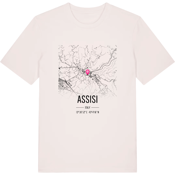 Assisi karta t-shirt – t-shirt från PinShirt