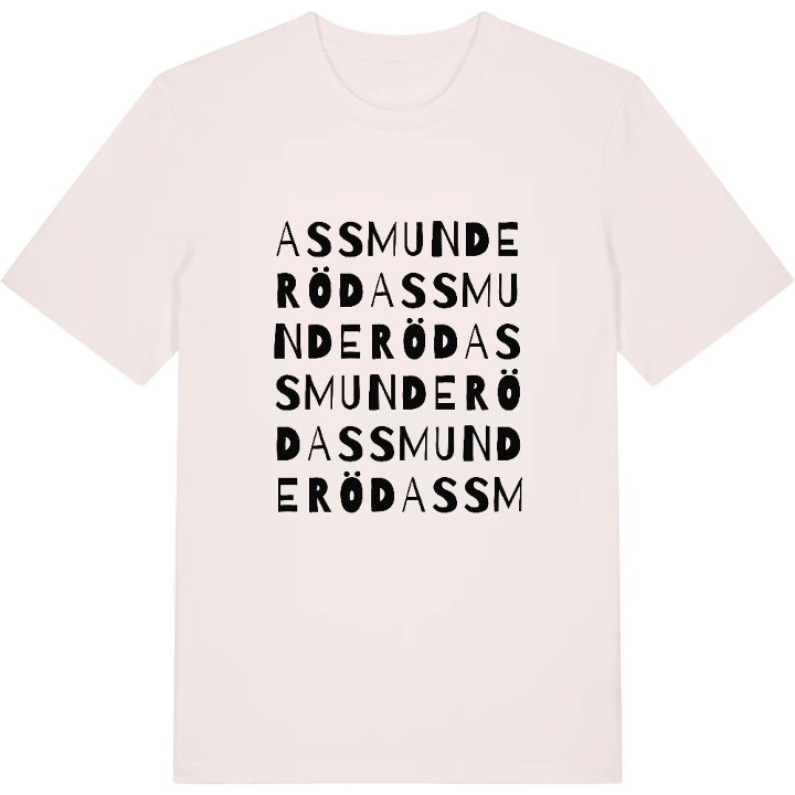 Assmunderöd ordlek t-shirt – t-shirt från PinShirt