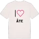 Jag älskar Åte t-shirt stort tryck