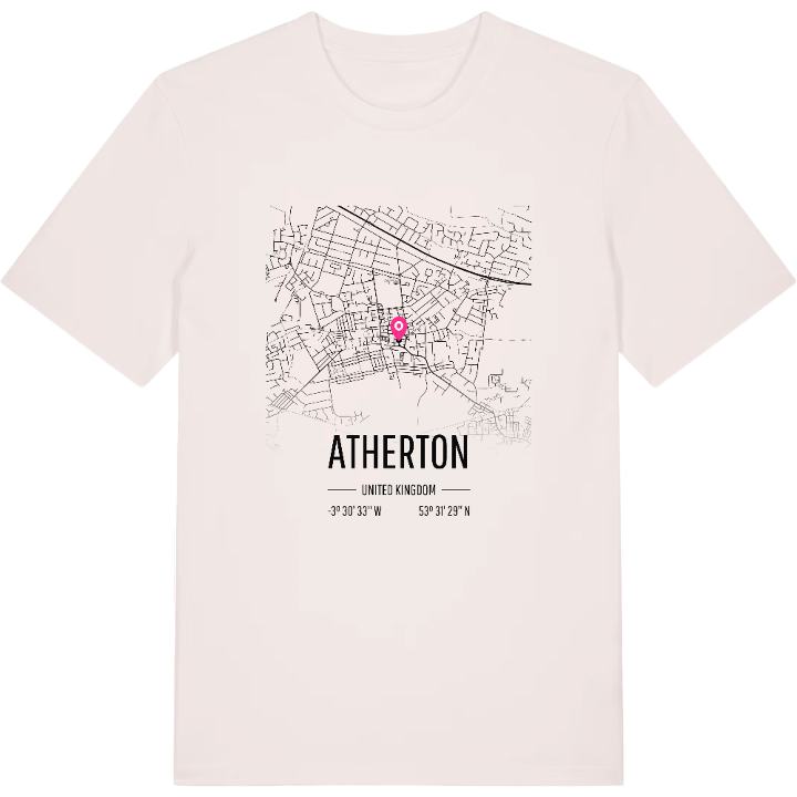 Atherton karta t-shirt – t-shirt från PinShirt